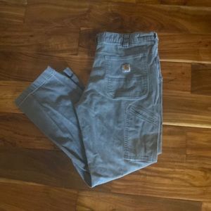 Carhartt grey cargo pants 35x30
